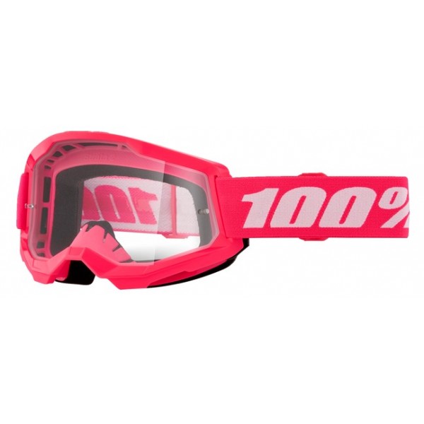 100% STRATA 2 PROZORNA MOTOKROS OČALA PINK 100% STRATA 2 PROZORNA MOTOKROS OČALA PINK